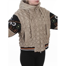 705 BEIGE Куртка демисезонная женская (100 гр. синтепон)