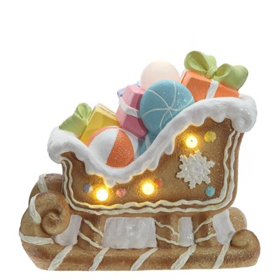 GAEM Фигрка декоративная "Сани" с подсветкой (АААх3, н/п), L38 W22 H35 см