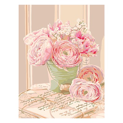 Набор для раскрашивания по номерам 30х40см., "Письма любви"