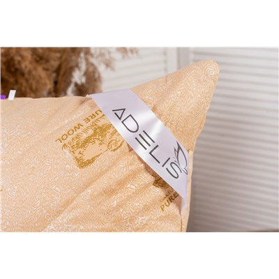 Подушка "Овечья шерсть" тик на молнии лебпух+овеч,стег,лента,сумка(Н)