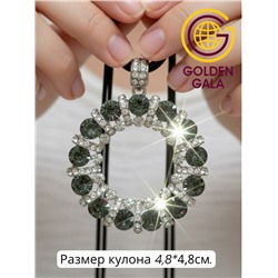 Кулон на кожаном шнурке "Женская грация" Арт КШ2130/18