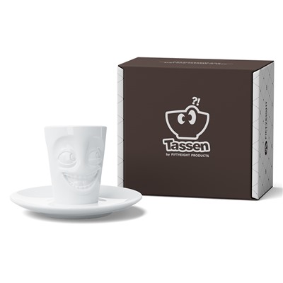 Кофейная пара Joking, 80 мл, белая