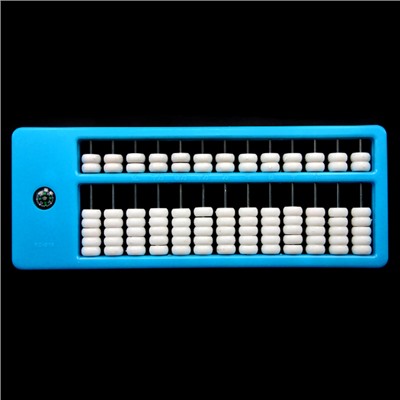 AB001-1 Счеты абакус (соробан) 13 рядов 26х10см, цвет голубой