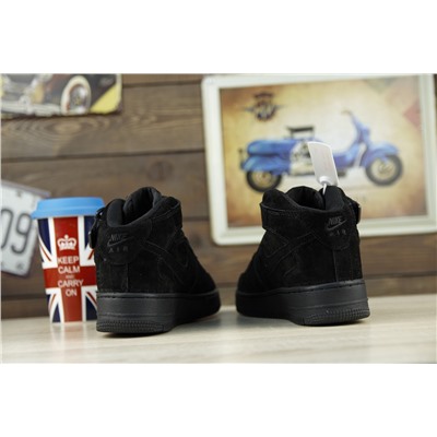 Зимние Nike Air Force из натуральной замши