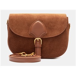 Коньячная кожаная женская сумка из натуральной кожи «WK0012 Cognac»