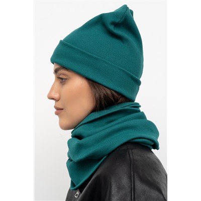 Шапка 25-608L11 св.изумруд