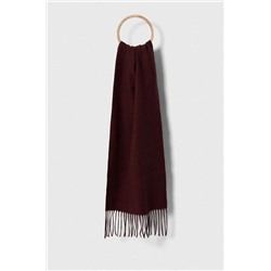 Szal męski z wiskozą kolor bordowy