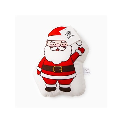 Подушка Этель «Весёлый Санта» 24×33 см, 100 п/э, велюр