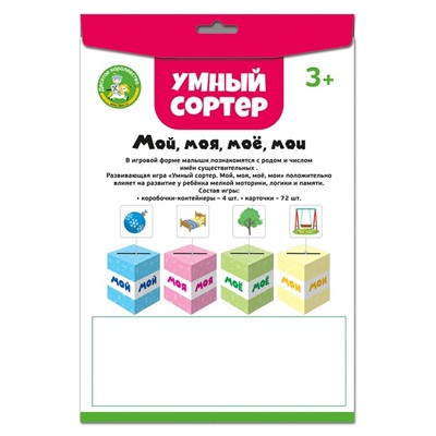 Развивающая игра «Умный сортер. Мой, моя, моё, мои»