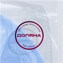 Крышка для хранения Доляна «Симпл», d=21 см, силикон, голубая