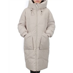 8819 BEIGE Пальто зимнее женское (холлофайбер 200 гр.)