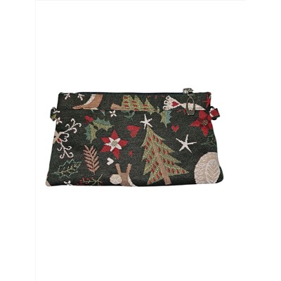 51 Косметичка Сказочный лес темный фон 21х14х3см 08730 кольца для ремешка