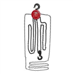 Таль цепная, 2 т, H подъема 2.5 м, расстояние между крюками 380 мм Matrix