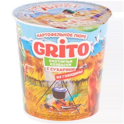 Пюре б/п "Grito ОХОТНИЧЬИ КОЛБАСКИ С СУХАРИКАМИ" 50гр
