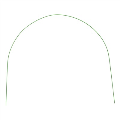 Парниковые дуги в ПВХ 0.85 х 0.9 м, 6 шт D проволоки 5 мм