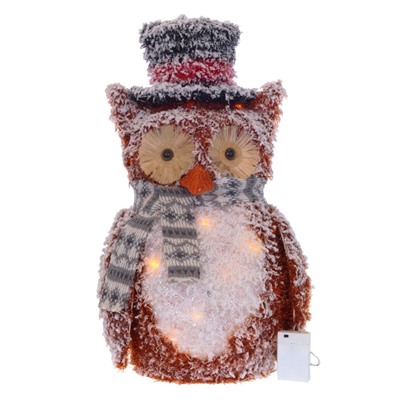 GAEM Изделие декоративное с подсветкой "Сова", L33 W20 H55 см, (тепл бел, 3хАА, не вход)