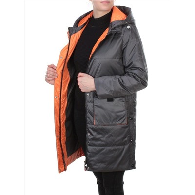 8188 DK. GRAY Пальто демисезонное женское Cloud Lag Cat (100 гр. синтепон)