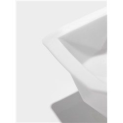 Форма для муссовых десертов и выпечки KONFINETTA «Геометрия любви», силикон, 21.5×20×6 см, белая