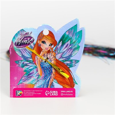 Прядь для волос блестящая цветная "Фея Блум", WINX