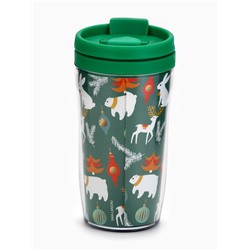 Термокружка новогодняя со вставкой «Новогодние животные», 250 мл