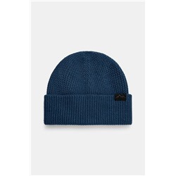 Czapka męska beanie z wiskozą kolor granatowy