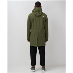 Парка спортивная мужская с капюшоном softshell цвета хаки 9565Kh