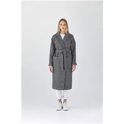 Пальто женское демисезонное 25550 (черно-белый)