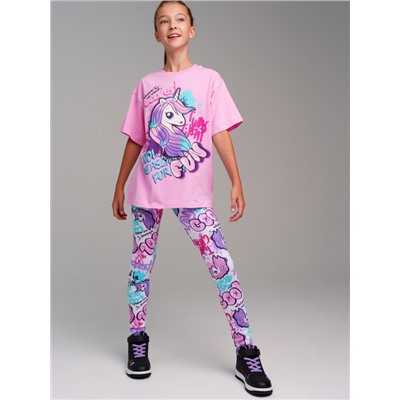 Комплект для девочки: футболка, леггинсы