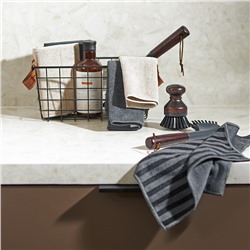 Набор салфеток двухсторонних для сильных загрязнений Cozy Clean, 30х30 см, темно-серые, 2 шт.