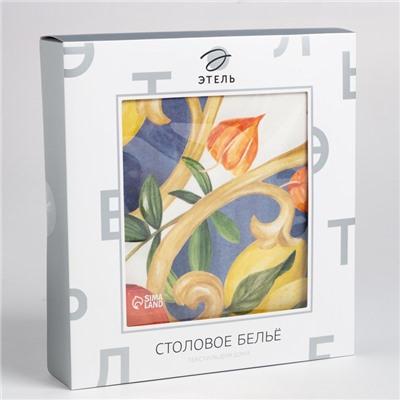 Скатерть Этель Southern fruits, 147×112 +/-2 см с ГМВО, 100% хлопок, саржа 190 г/м²
