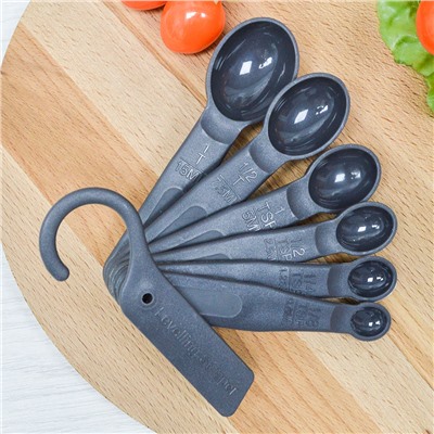 Набор ложек мерных 6шт (0,6мл, 1,25мл, 2,5мл, 5мл, 7,5мл, 15мл) "Ivlev Chef Fusion"