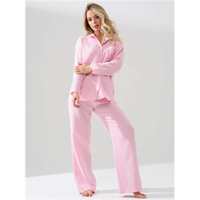 Женская пижама "Муслин" 2403-Мус / Розовый