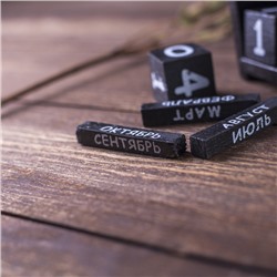 Вечный календарь настольный «Черепашка», 6.5×7×9 см, дерево