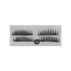 Nail Art Магнитные накладные ресницы №10, 4 шт, 7-13 х 35 мм