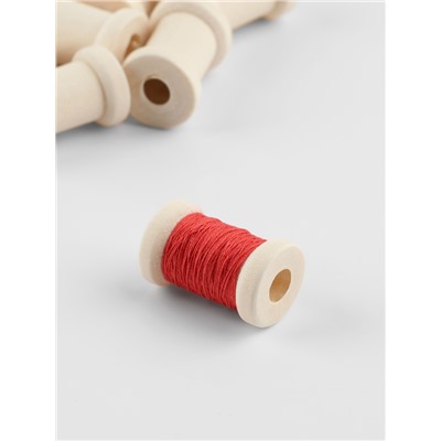 Набор деревянных катушек без покрытия, 15 шт., d=1.5×2.3 см