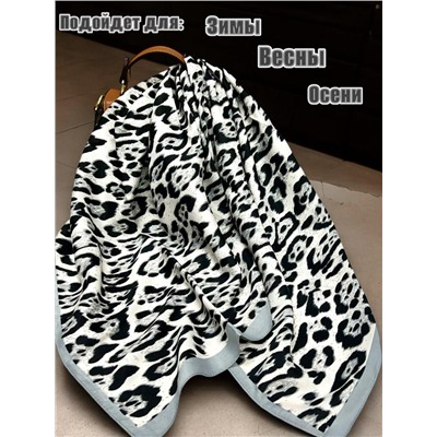 Платок утепленный Леопардовый Арт 3111/5 серый