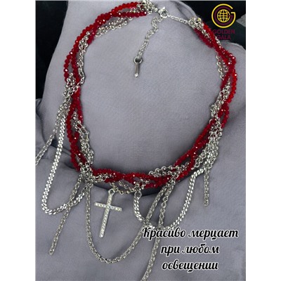 Чокер-колье на шею многослойный Арт ЧО/020