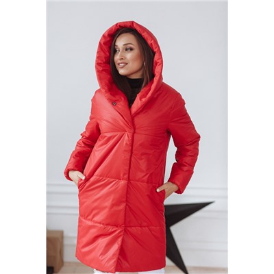 Пальто женское демисезонное 21910/б  (красный)