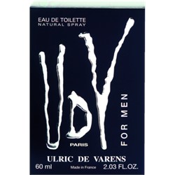 Туалетная вода UdV - Ulric de Varens for man , 60 мл