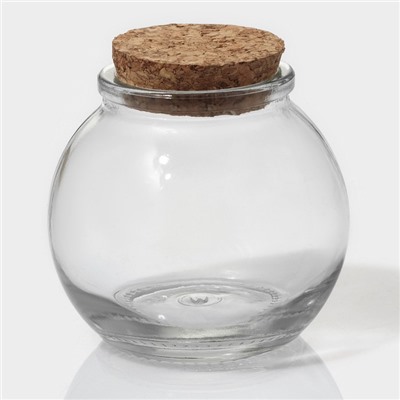 Набор баночек для специй Доляна «Парфе», 120 мл, 7×7 см, с пробковой крышкой, 12 шт., стекло