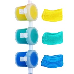 Краска акриловая, набор 6 цветов х 5 мл, WizzArt Kid, Pearl, ПЕРЛАМУТРОВЫЕ (повышенное содержание пигмента), морозостойкие