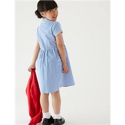 Girls' Pure Cotton Striped School Dress (2-14 Yrs)