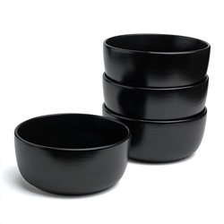 НАБОР САЛАТНИКОВ BRONCO "CHOICE BLACK" 15 СМ 4ШТ