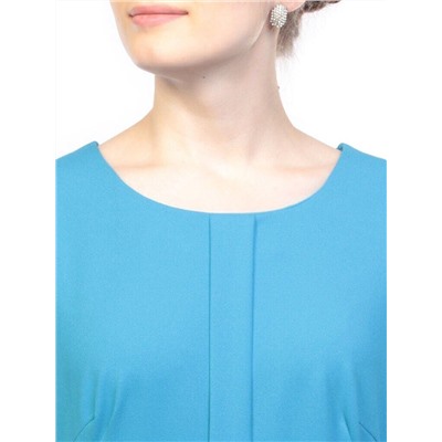 8834 LT. BLUE Платье женское (90% полиэстер, 10% эластан)