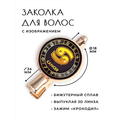 HZF-0027 Заколка Знаки Зодиака - Рак