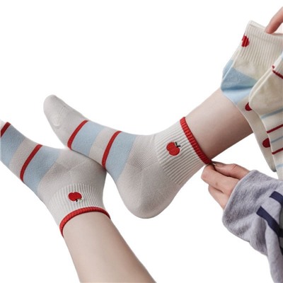 Apple, summer cartoon cotton Japanese school skirt, with embroidery