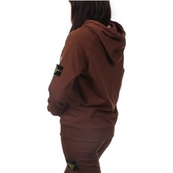 E102 BROWN Костюм спортивный женский (хлопок 90%, полиэстер 10%)