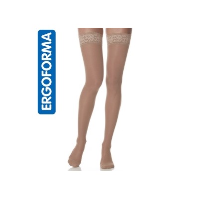 221 Чулки компрессионные антиварикозные (2 класс, 23-32 мм.рт.ст.) Ergoforma р.2 (телесный)