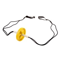 19022 Ролик гимнастический (1 колесо) с эспандерами возвратный (в сборе)