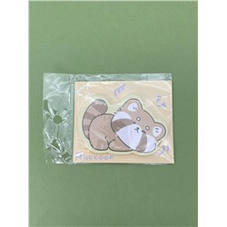 Блок стикер для записей "Racoon dreaming", orange